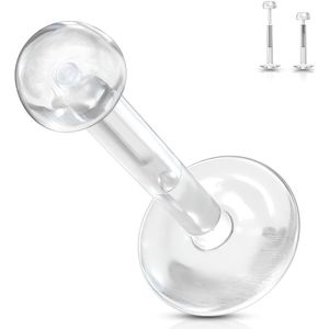 Bioflex press fit labret retainer - 1.2 mm - 8 mm