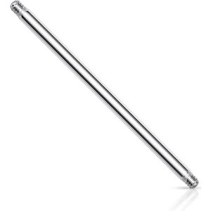 Losse barbell van chirurgisch staal - 1.6 mm - 19 mm