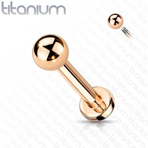 Gekleurde Titanium Labret met Massief Balletje