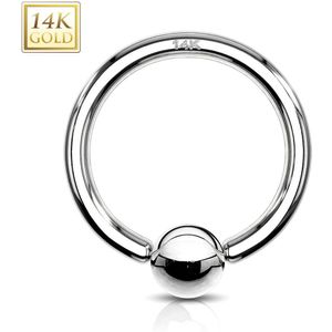 14Kt. gouden ball closure ring – 1.0 mm – 6 mm – 3 mm