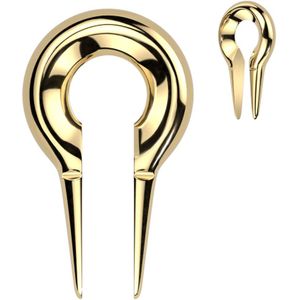 Gekleurde Hangende Taper van Chirurgisch Staal - 6 mm - Goud