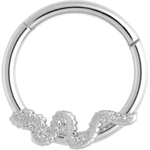 Piercing ring met vast segment en slang – 8 mm