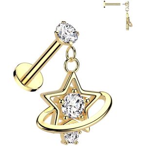 Bloemvormige Collier Met Hanger - Gouden Edelsteencollier Met Carneool Chalcedoon Lengte 45 Cm