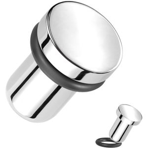 Stretch Plug van Titanium met O-ring - 2.5 mm
