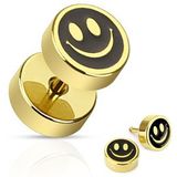 Gouden nep plug met smiley