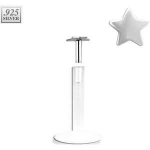 Bioflex labret met zilveren ster top – 6 mm