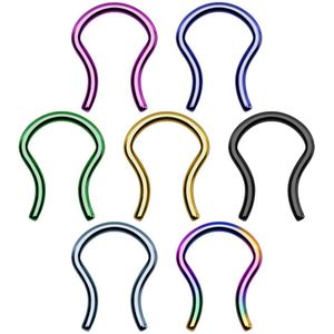 Basis septum retainer met zwarte titanium plating - 1.2 mm
