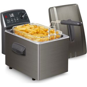 FRITEL Friteuse Turbo SF® 4368 - Frituurpan / Frituurbak - 4 liter - 3200 Watt - 3 à 5 personen - Zwart