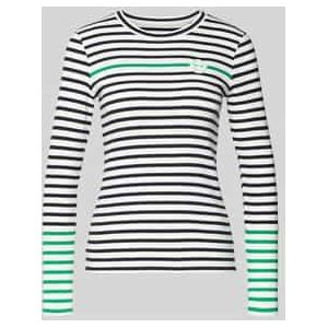 Shirt met lange mouwen en labeldetail