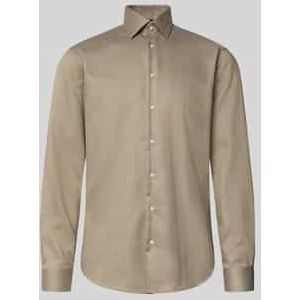 Regular fit zakelijk overhemd van katoen met kentkraag