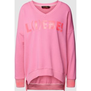 Sweatshirt met statementprint, model 'L(i)ebe'