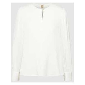 Blouse met ronde hals en knoopsluiting