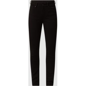 Super slim fit high waist jeans met stretch, model 'Juno'