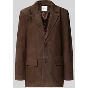 My Essential Wardrobe - Taramw Suede Blazer - Bruin - Dames