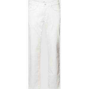 Straight fit jeans met labelpatch, model 'Cadiz'