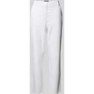 Feminine fit broek met verkorte pasvorm en steekzakken