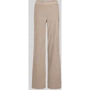 Broek van fijne corduroy met elastische band, model 'LIZ'
