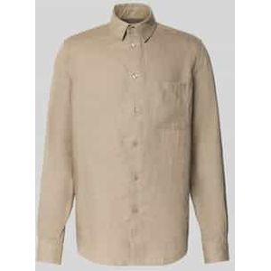 Regular fit vrijetijdsoverhemd van linnen, model 'LIAM'