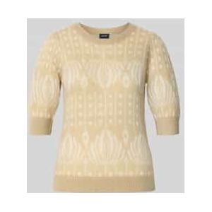 JOOP! - Trui 'Kathe' - Beige/Wit - Knitwear