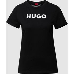 T-shirt met labelprint, model 'The HUGO Tee'