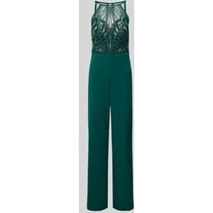 Jumpsuit met bloemborduursels
