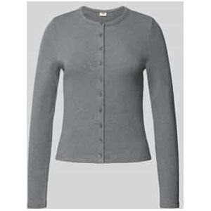 Gebreid jack met ronde hals, model 'RORY'