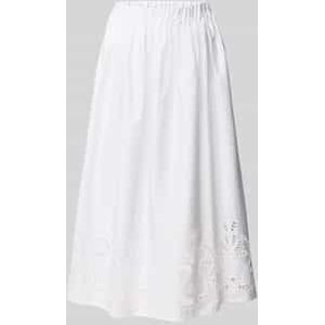 Strokenrok - Wit - 97% Katoen 3% Elastaan - Normale Lengte