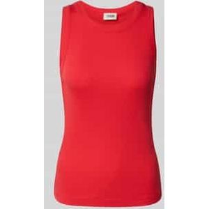 Tanktop met ribboorden, model 'OLINA'