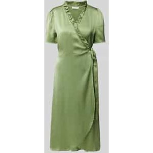 Midi-jurk in wikkellook, model 'Peony'