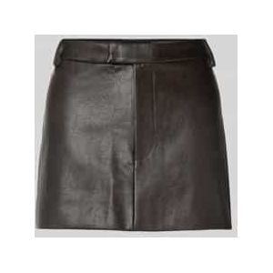 Minirok in leerlook, model 'MAIKA'