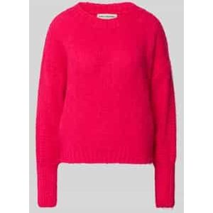 Gebreide pullover met ribboorden, model 'Isolde'