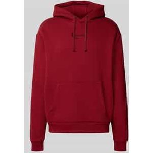 Hoodie met labelstitching