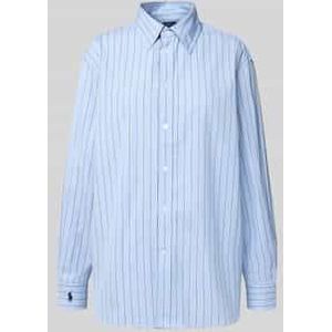 Regular fit overhemdblouse met logostitching