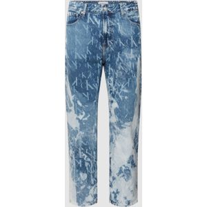 Jeans met all-over motief