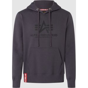 Hoodie met labelprint