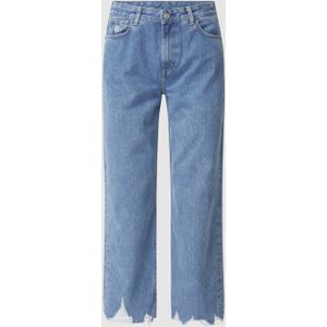 Straight fit jeans van katoen, model 'Ani'