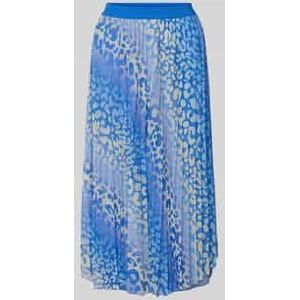 Rich & Royal - Midirok - Zwart - Materiaalmix - Plissévouwen