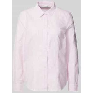 Slim fit overhemdblouse met manchetten