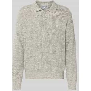 Loose fit gebreide pullover met katoen en wol