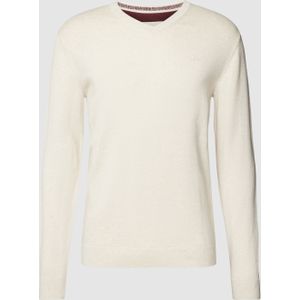 Gebreide pullover met V-hals