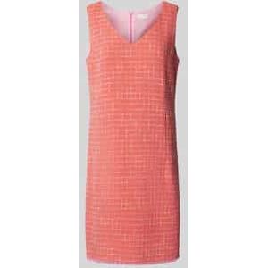 Knielange jurk met V-hals