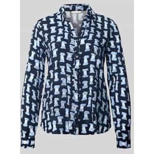 Regular fit blouse met lange mouwen van pure viscose