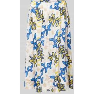 Linnen rok met all-over print, model 'Washer!'