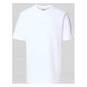 Regular fit T-shirt van katoenmix