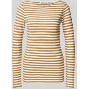 Marc O'Polo - Shaped Fit Shirt - Lange Mouwen - Puur Katoen - Gestreept