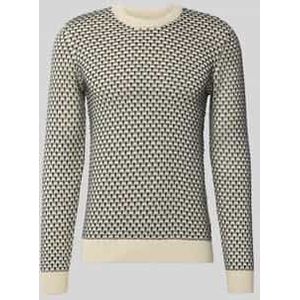 Gebreide pullover met ronde hals, model 'DONG'