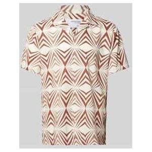 Regular fit vrijetijdsoverhemd met all-over motief