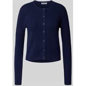 Gebreid jack met kabelpatroon en ronde hals