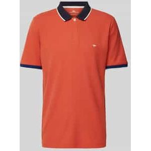 Regular fit poloshirt met contrastgarnering