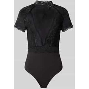 Slim fit body met kant, model 'Rosalia'
